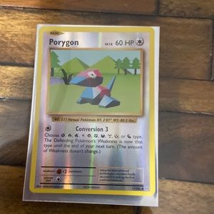 Rare porygon hologram card